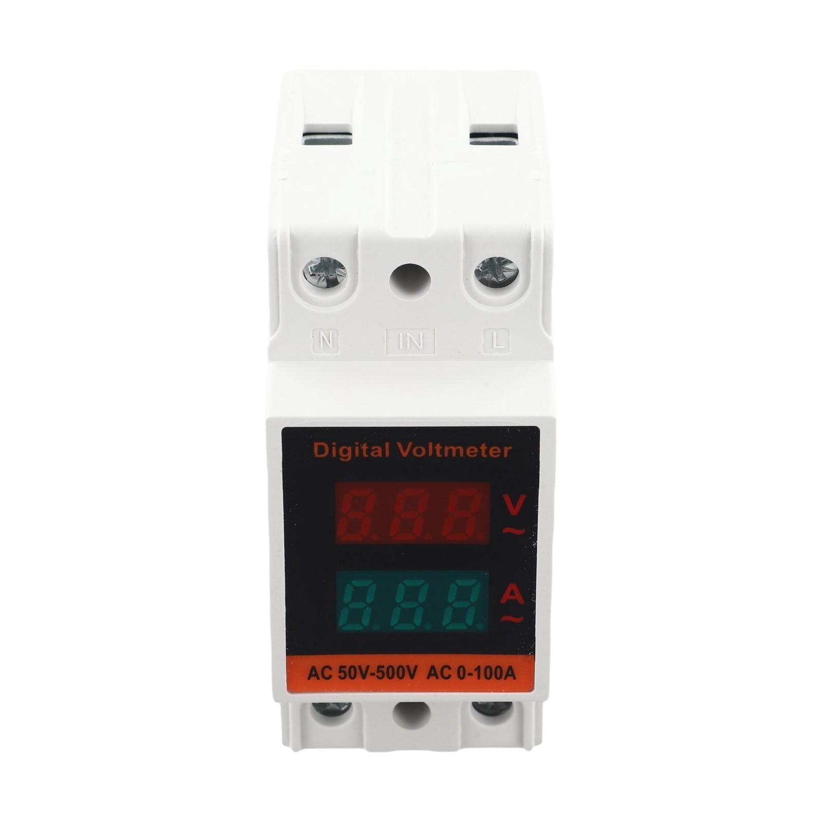 Dual Display AC Voltage and Current Meter with PC Material Construction