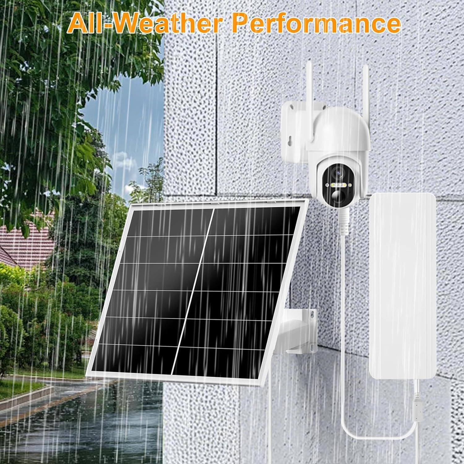 20W Solar Panel Kit with 24000Mah Battery, 5V/12V Adjustable Output, DC & USB-C