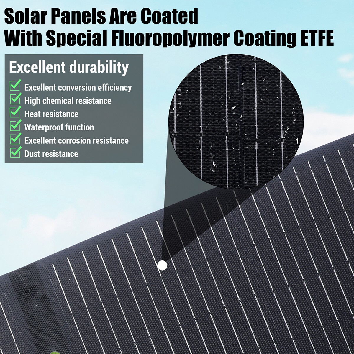 100W Foldable Off Grid Solar Panel with Kickstand For Car Battery/RV/Garden/Home