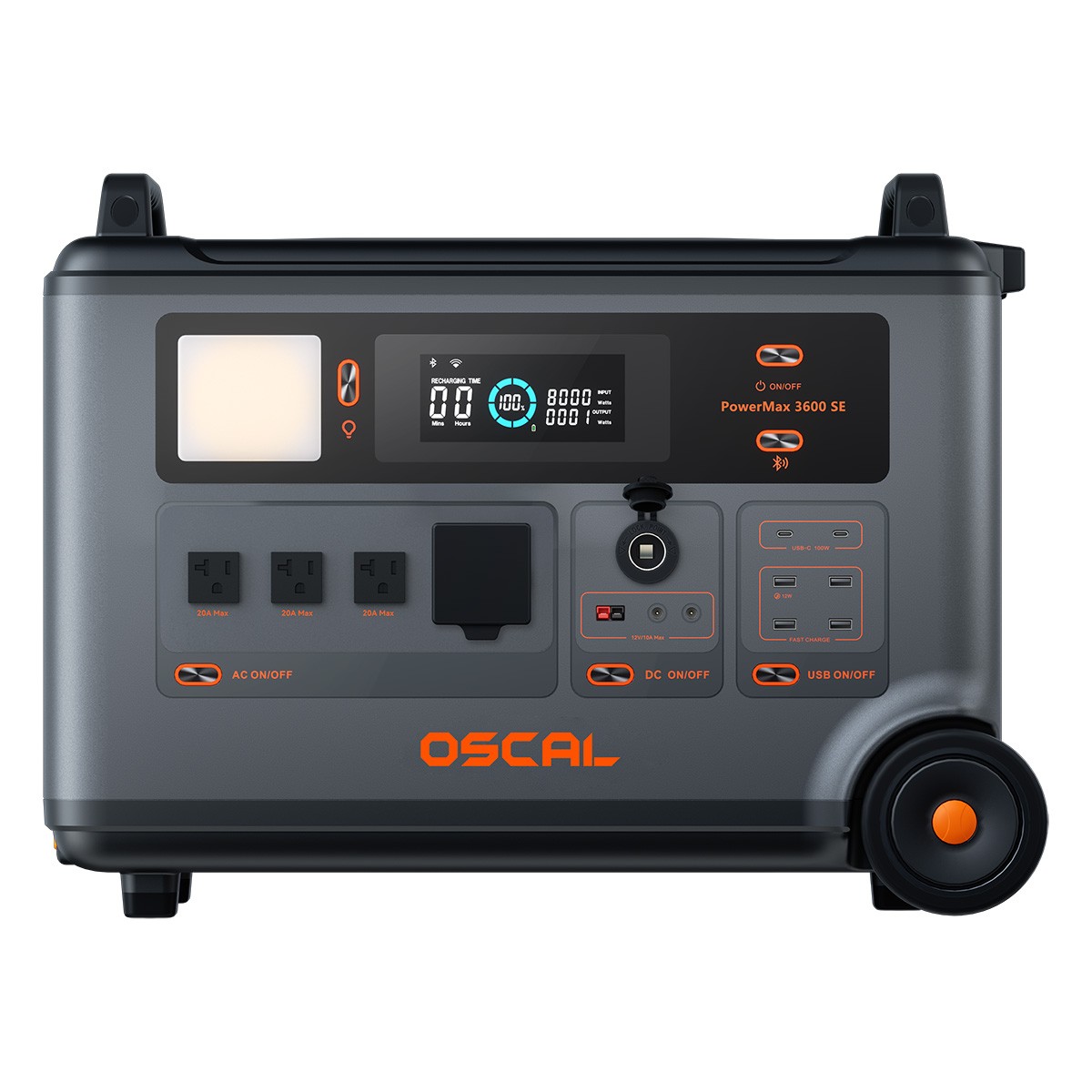 Blackview OSCAL PowerMax 3600W Portable Power Station 3600Wh 3x 200W Solar Panel