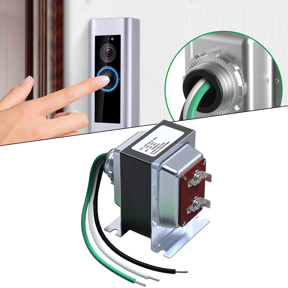 Shielded 16V30VA Transformer for Video Doorbell Power Supply Low Voltage Use