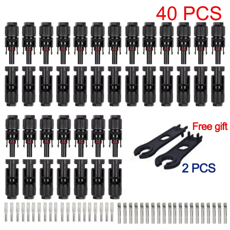10/20/100Pcs Solar Connectors 1000V 30Asolar Panel Branch PV Connectors Photovol
