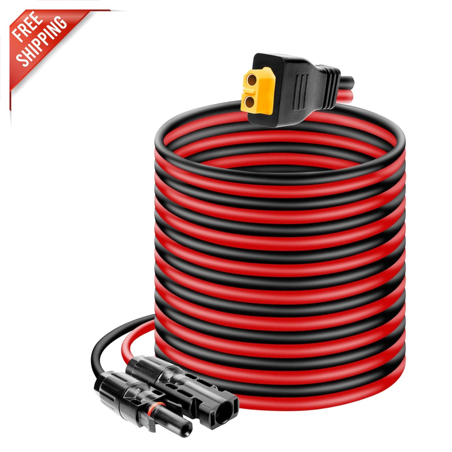 Versatile 20FT XT60 Female Connector Cable for All Solar Generator Applications