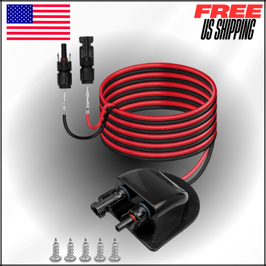 Solar Connector Entry Gland Cable Junction Box Through RV Roof Entry Housing