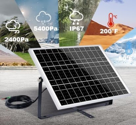 25W Monocrystalline Solar Panel with Adjustable Mount for Easy Installation