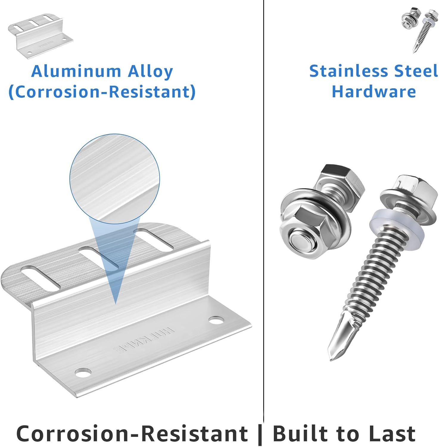 Z Brackets Solar Panel Mounting Kit (16 Pack) – Heavy Duty Corrosion-Resistant A