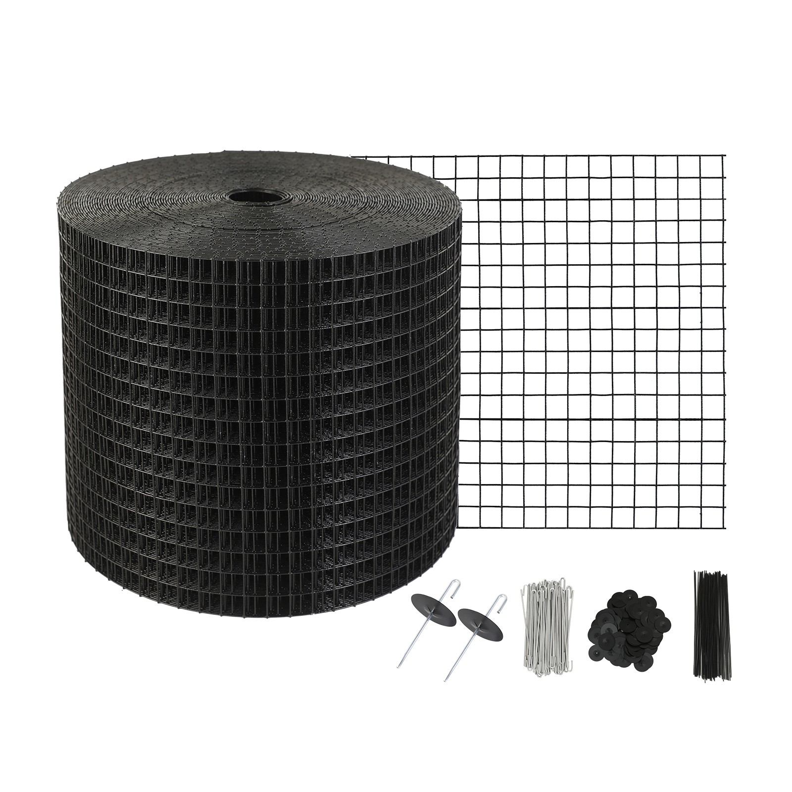 Uimoso 6in x 100ft Solar Panel Mesh Kit with 100 Fasteners for Bird Protection