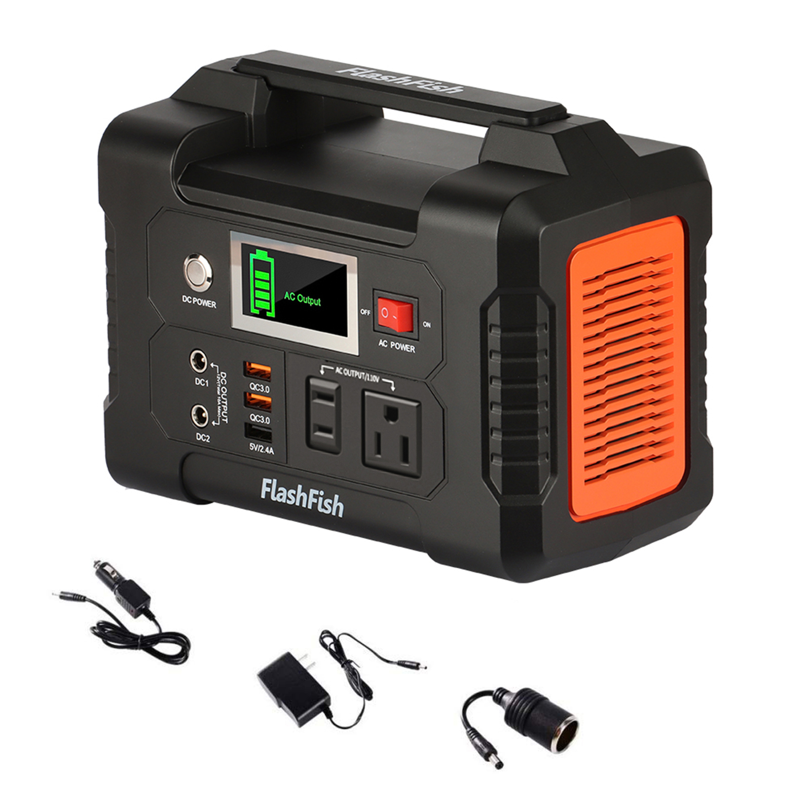 Flashfish 40800mAh/151Wh 200W Solar Generator Power Station Outdoor Camping L7G0