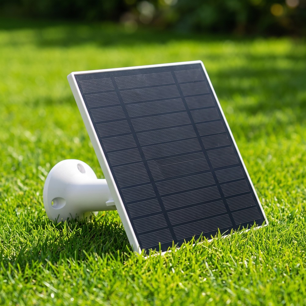Solar Panel IP65 Weatherproof for 5W 5V Output​ Outdoor Security Camera White