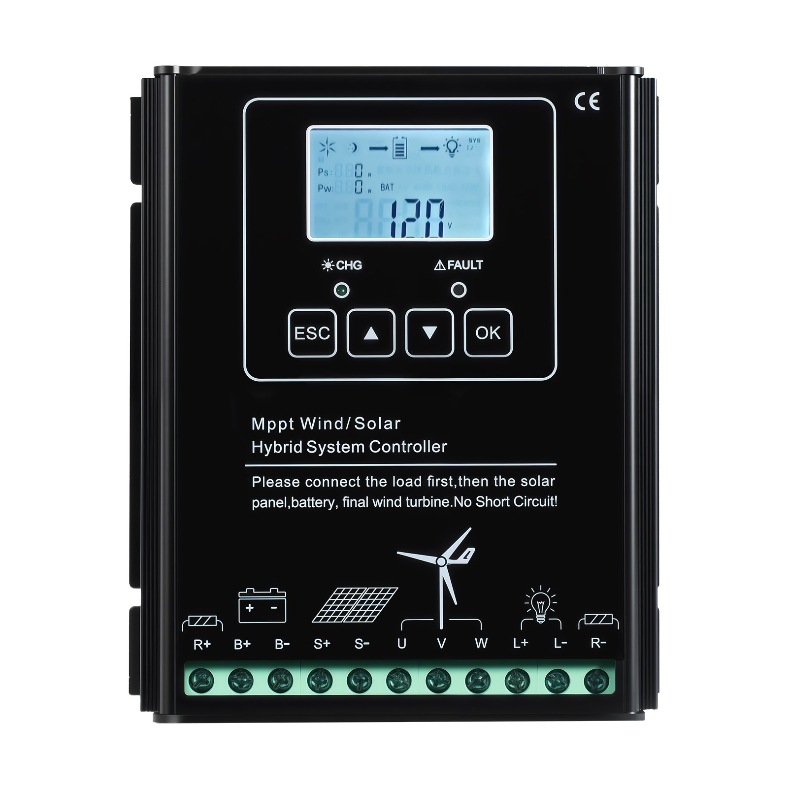 VEVOR 12V 600W Solar Wind Power Kit 2PCS 100W Solar Panels 400W Wind Turbine