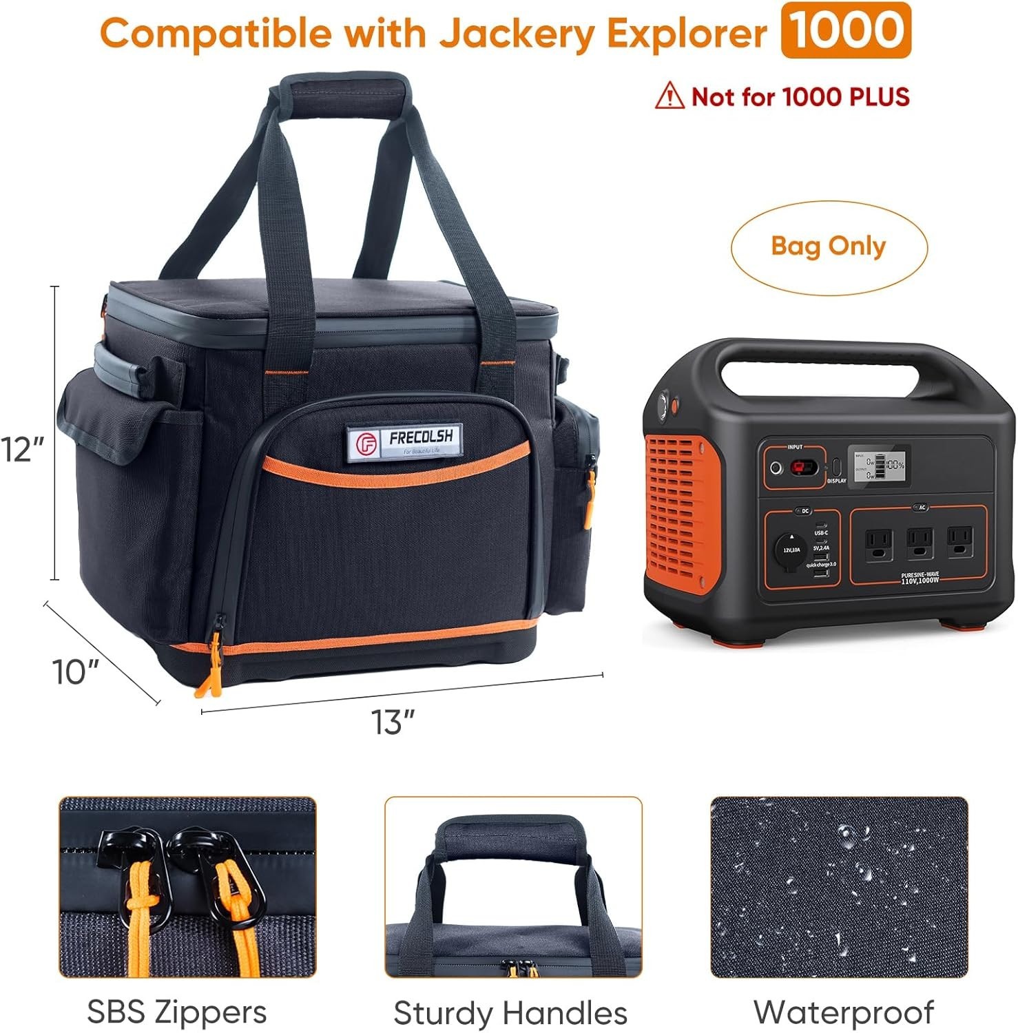Jackery Explorer 1000 Storage Case – Waterproof Bag