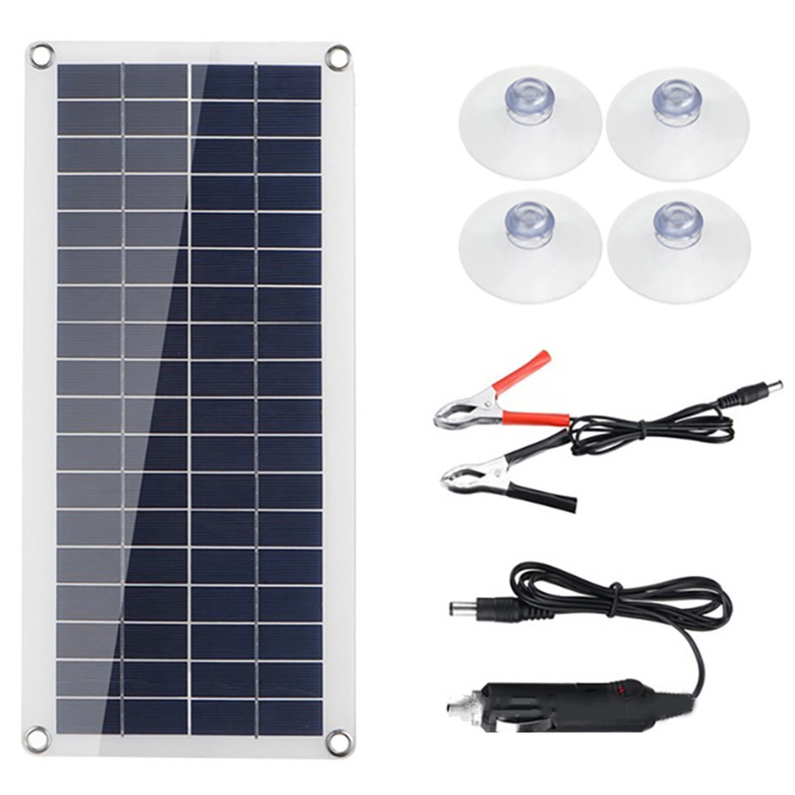 Flexible Solar Panel Kit with Dual USB Ports for Battery Charging Boat RV Car