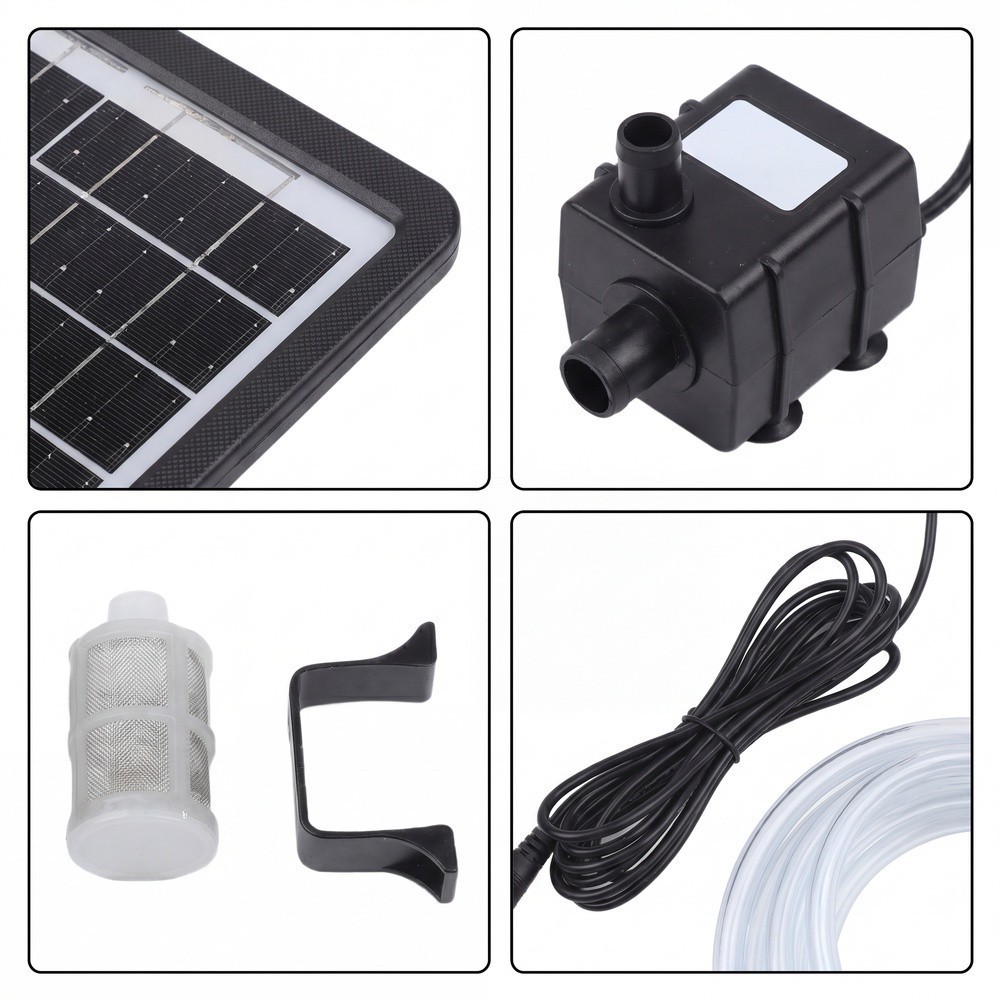 Solar Water Pump 6W9V for Aquatic Use Perfect for Eco Conscious Gardeners