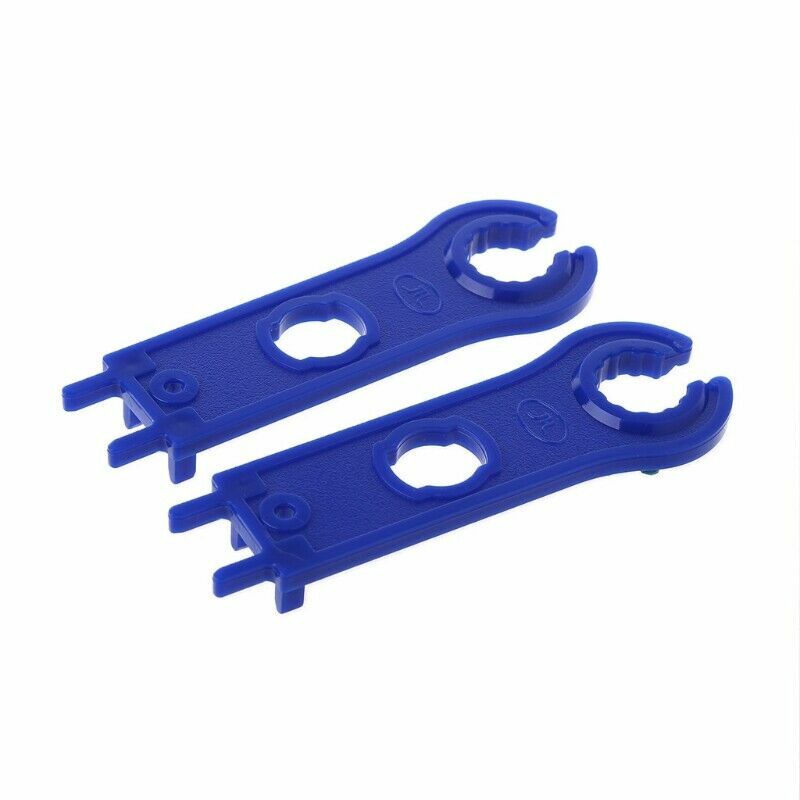 2pcs MC-4 Solar Connector Tool Fit for Spanner Wrench PV Panel Wire Connect Blue