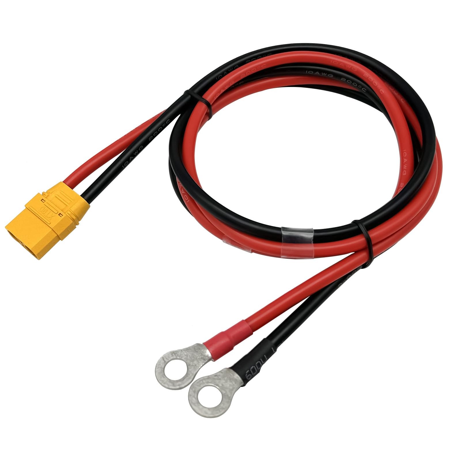 Connector Cable XT90H XT90 Female to O Ring Terminal 1M 10AWG Silicon Wire for