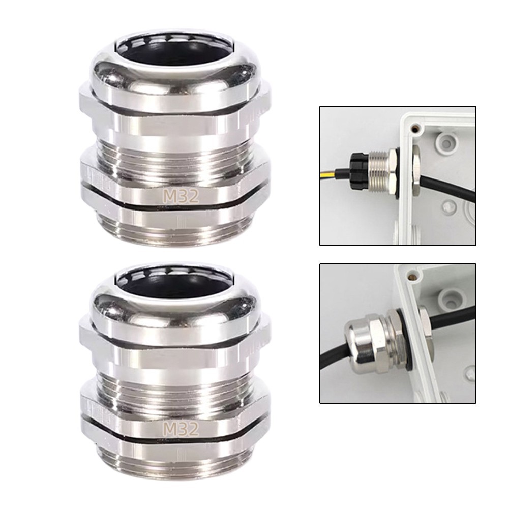 Reliable Waterproof Connector with Fixed Head Brass Nickel Plated Thread