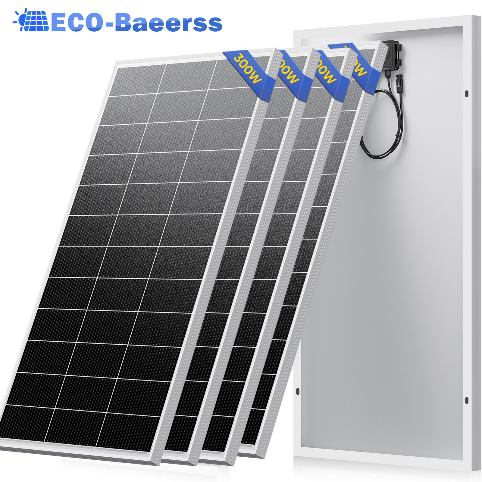 300W 600W 900W 1800W Mono Solar Panel 18BB Charg Off-Grid Battery Power RV Boat