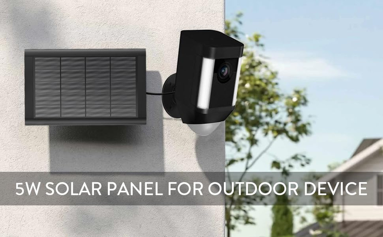 Ring Solar Panel(2nd Generation), 5W Ring Solar Panel Charger with Mount for Sti