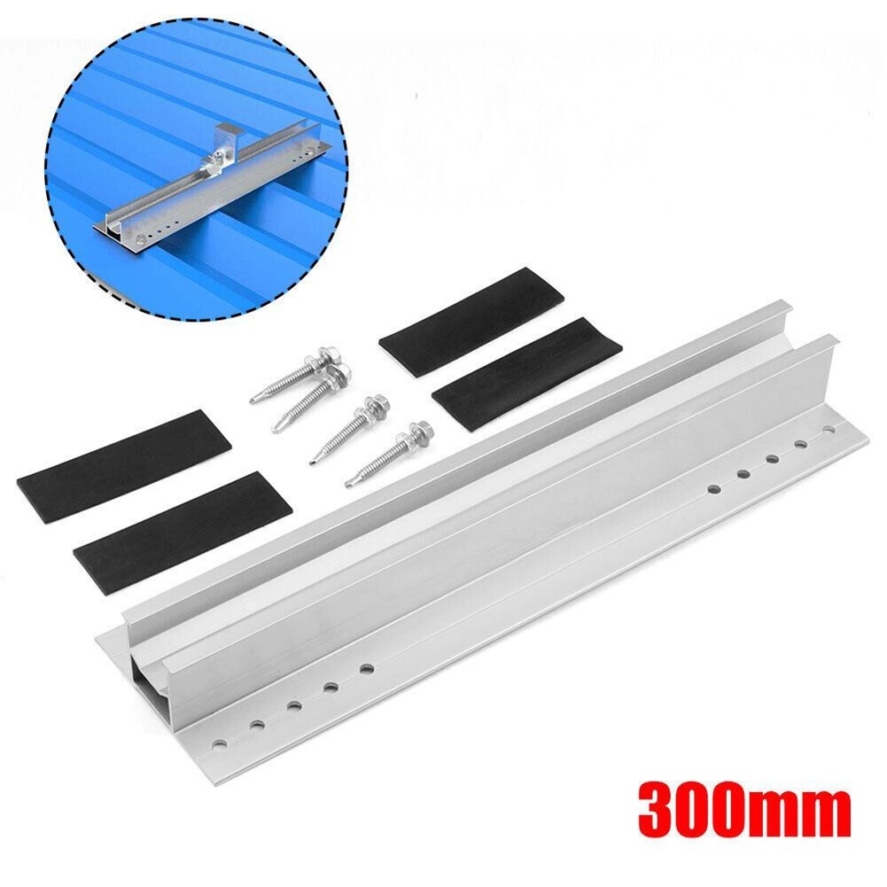 1*Solar Panel Module Aluminum Bracket Rail Trapezoidal Sheet 30cm Dust Resistant