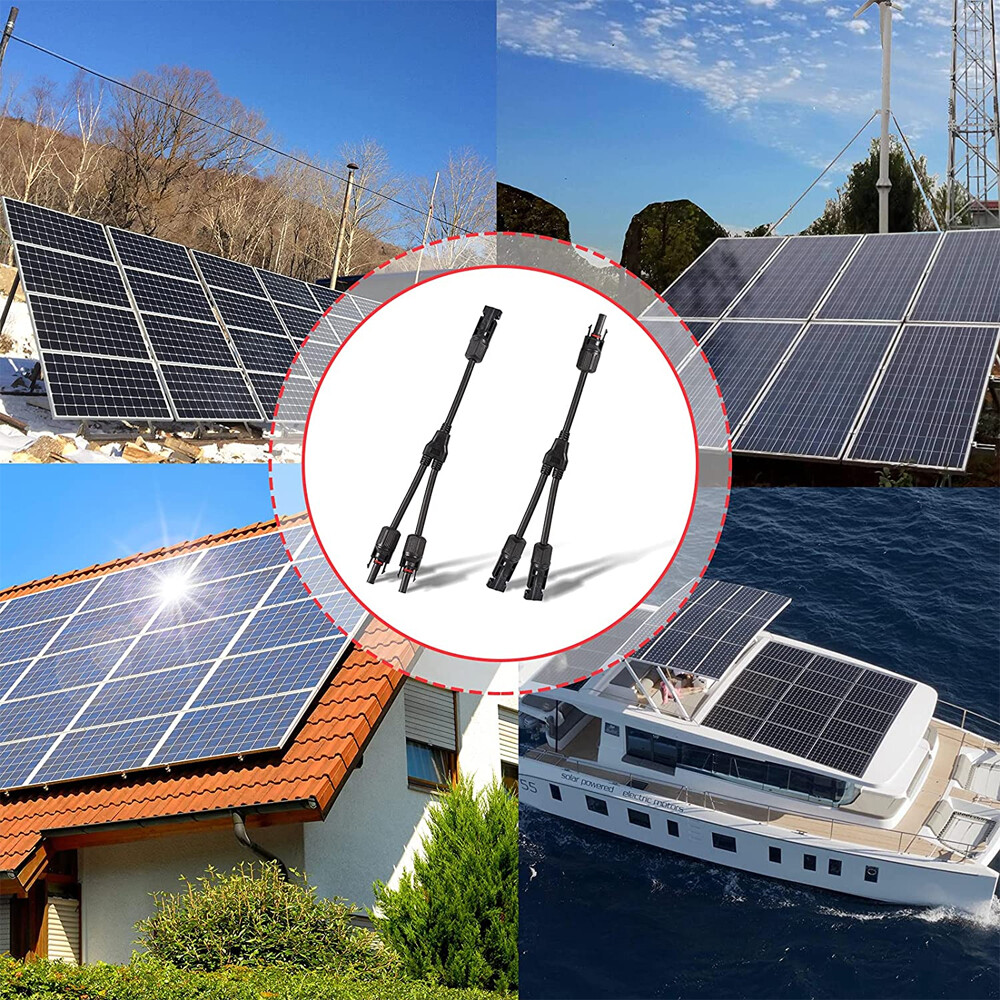 30A Solar Panel Connector Y Type Cable for FFM MMF PV Wire Connector T Splitter