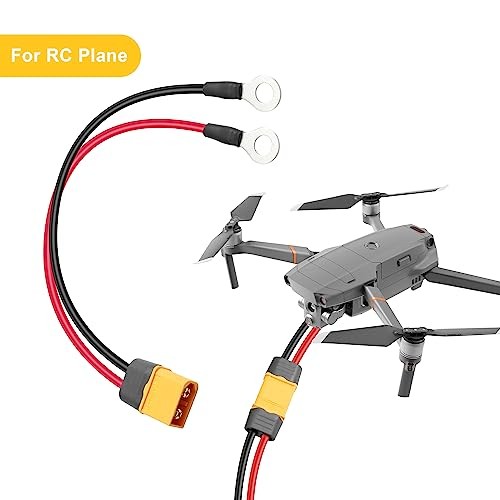 XT60 to O Ring Terminal Cable,14AWG XT60 Male to O Ring Terminals Extension