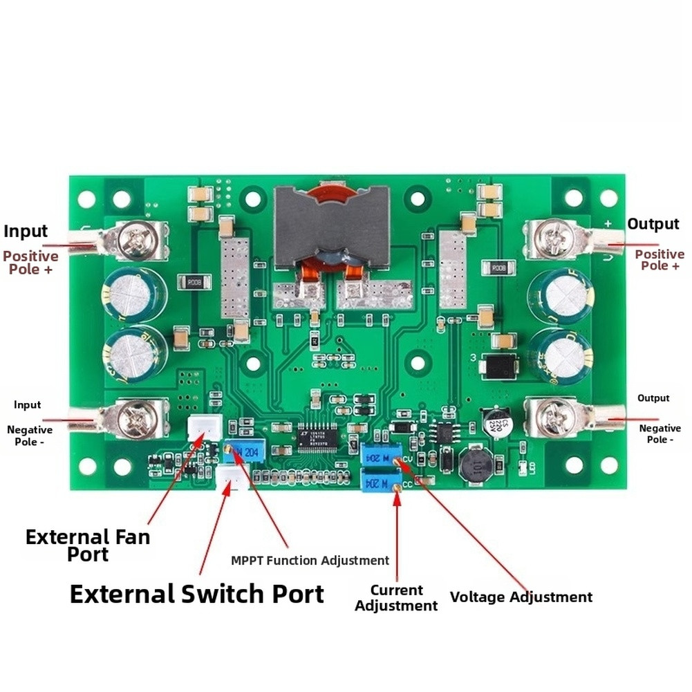 600W For SOLAR MPPT DC Boost Module 9V to 60V Input 1.3V to 60V Output 25A