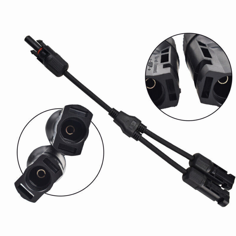 PFCTART Solar Panel Y Branch Cable Connection Waterproof Adapter Connector IP67