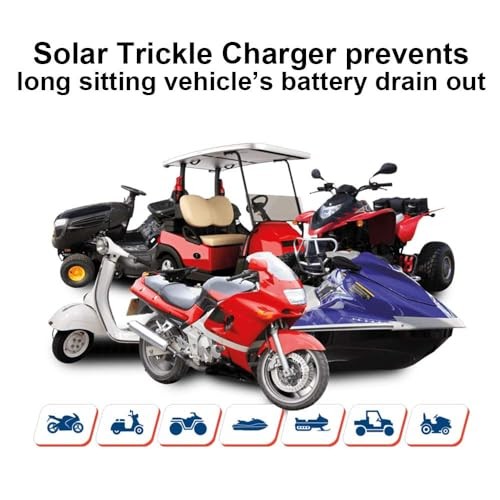 12V Waterproof Solar Car Battery Charger – 10W Portable Trickle