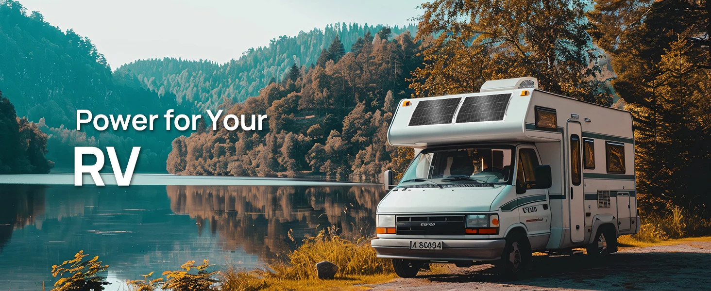 130W 12BB Flexible Solar Panel 23.5% High Efficiency Waterproof RV