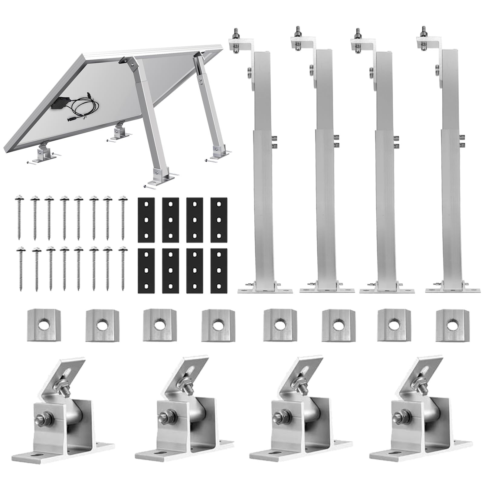 Adjustable Solar Panel Tilt Mount Brackets – Aluminum Alloy Mounting Brackets…
