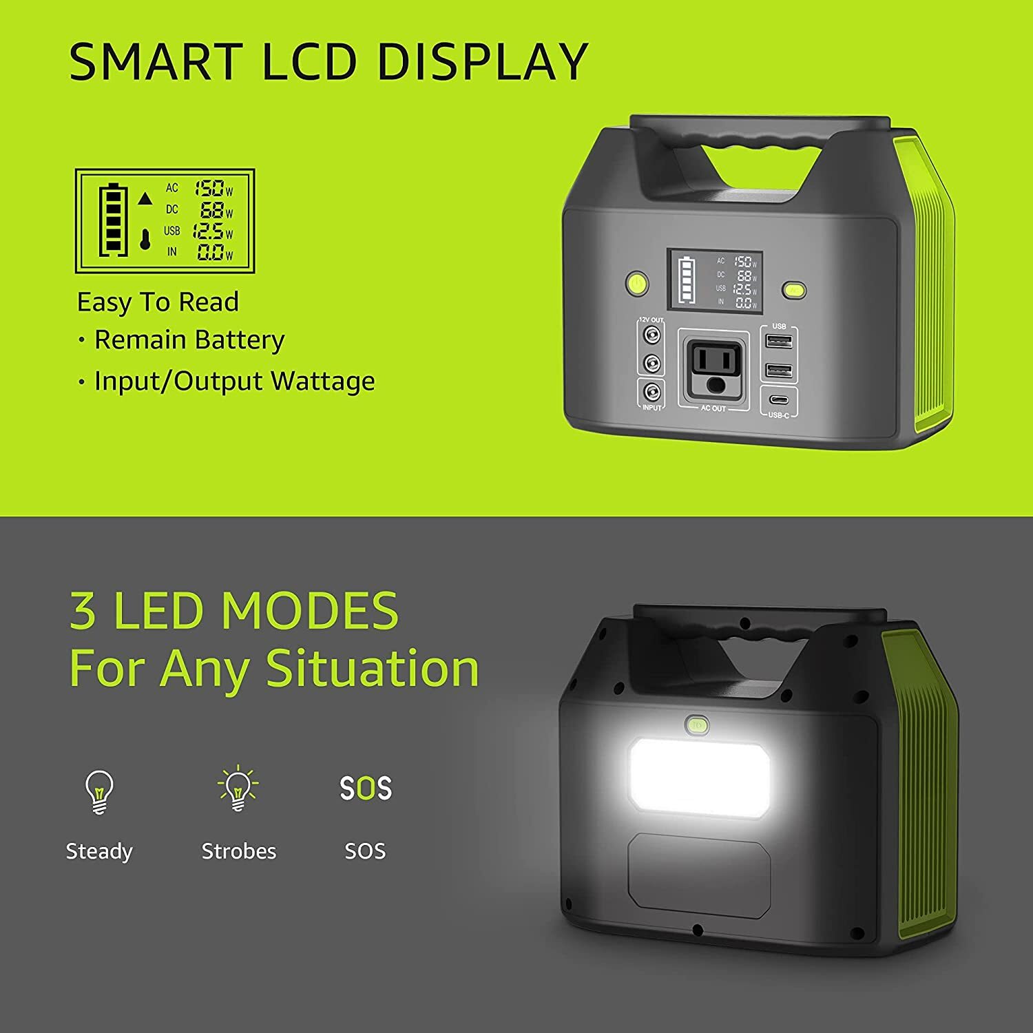 Seller Refurbished 155Wh 42000mAh Portable Power Station
