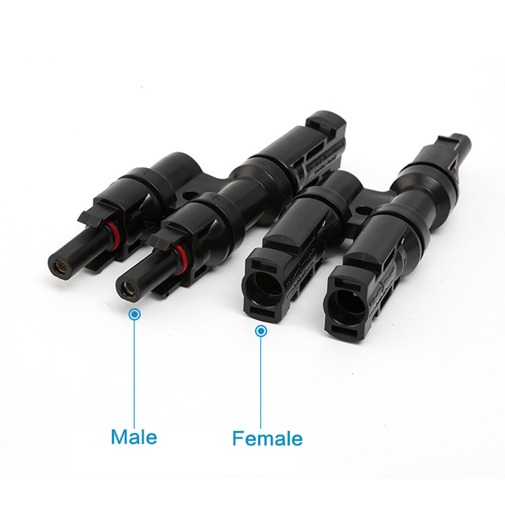 Solar Panel Y T Branch Connectors 1 to 2 1 to 3 1 to 4 IP67 Waterproof 30A MC4
