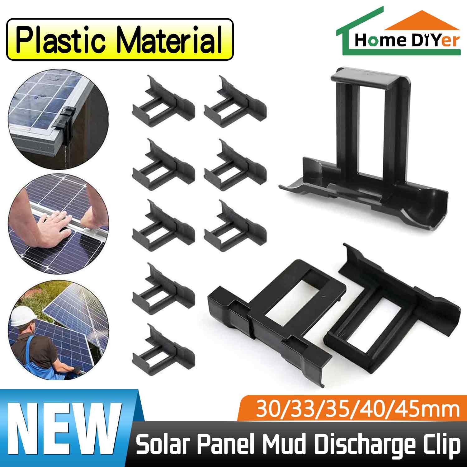 Photovoltaic Panel Water Guide Mud Clamp Solar Panel Water Drain Remove Clip
