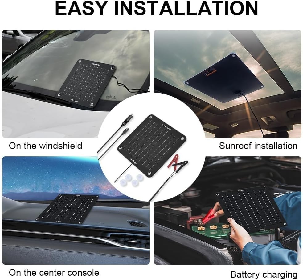 Efficient 10W Solar Battery Maintainer – Safeguard Your Vehicle’s Battery Life
