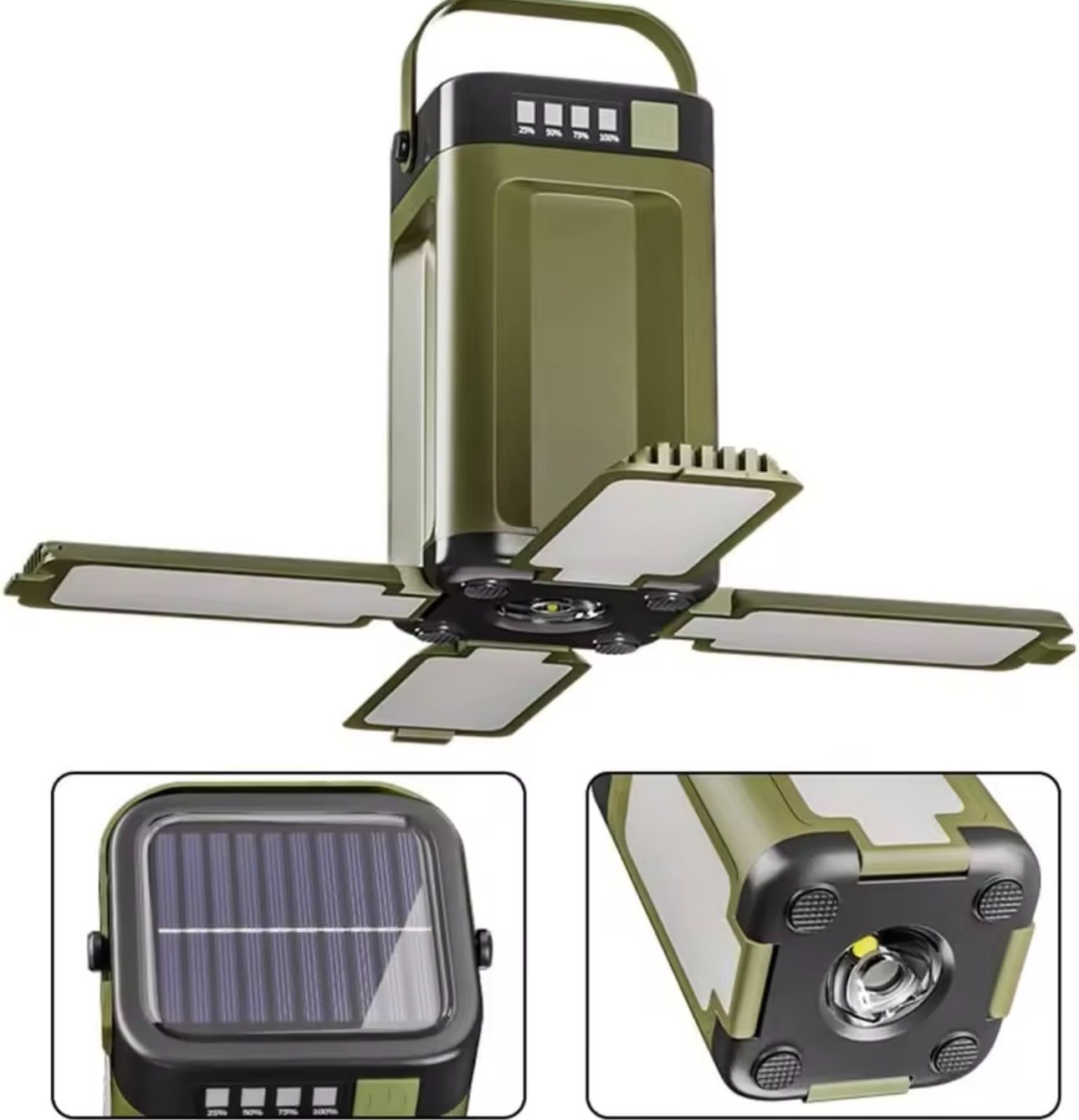 Portable Power Station Multifunctional Foldable Camping Lantern Solar Lamp