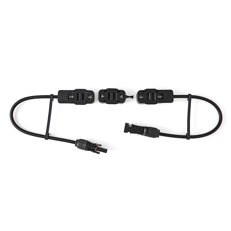 Connector Plug Junction Box Kit Diode Protected Cable PV Mount For Solar Panel