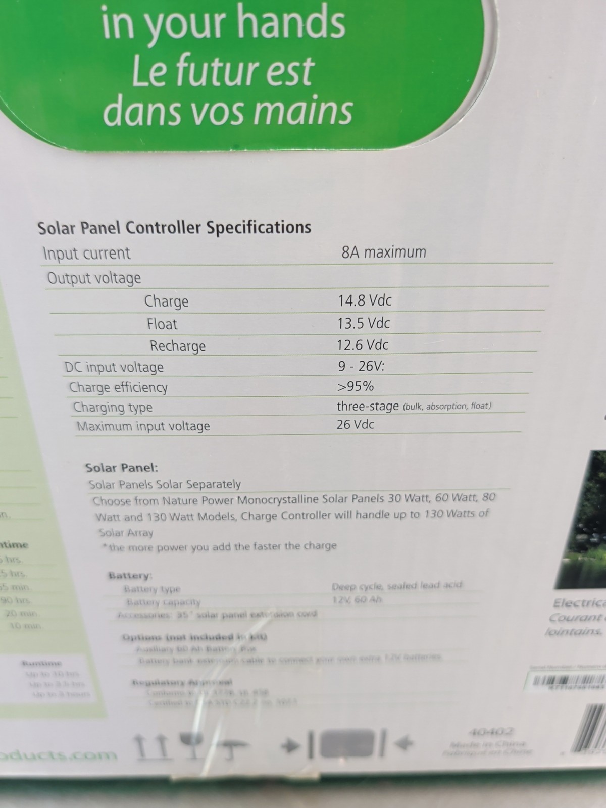 1800 Watt Solar Battery Bank for Home or Solar Kisae/Nature Power