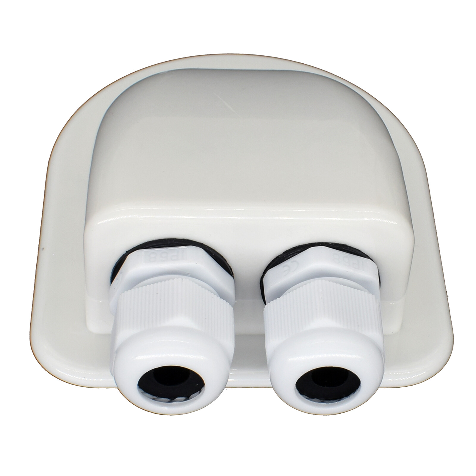 Double Wire Cable Entry Gland Box Roof Solar Panel Junction Box RV Boat Caravan