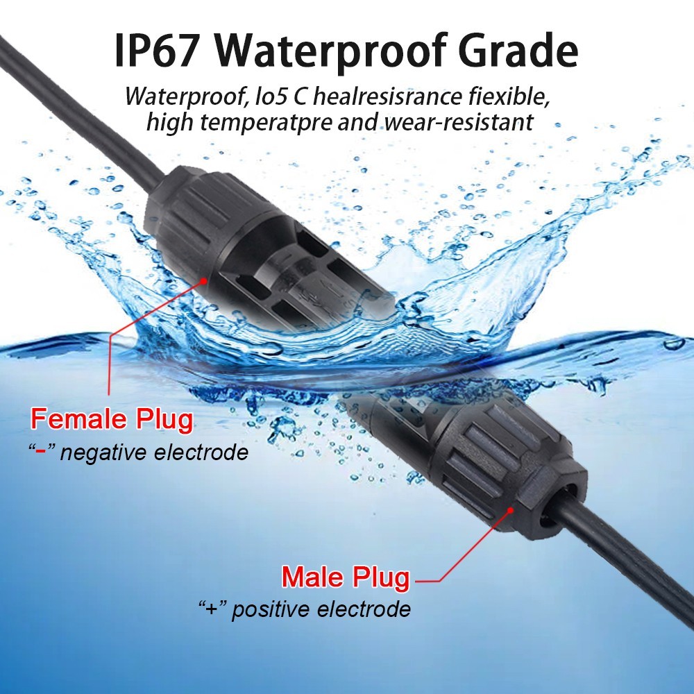 20ft Solar Panel Extension Cable Wire 12 AWG XT60 Female to Solar Connectors US