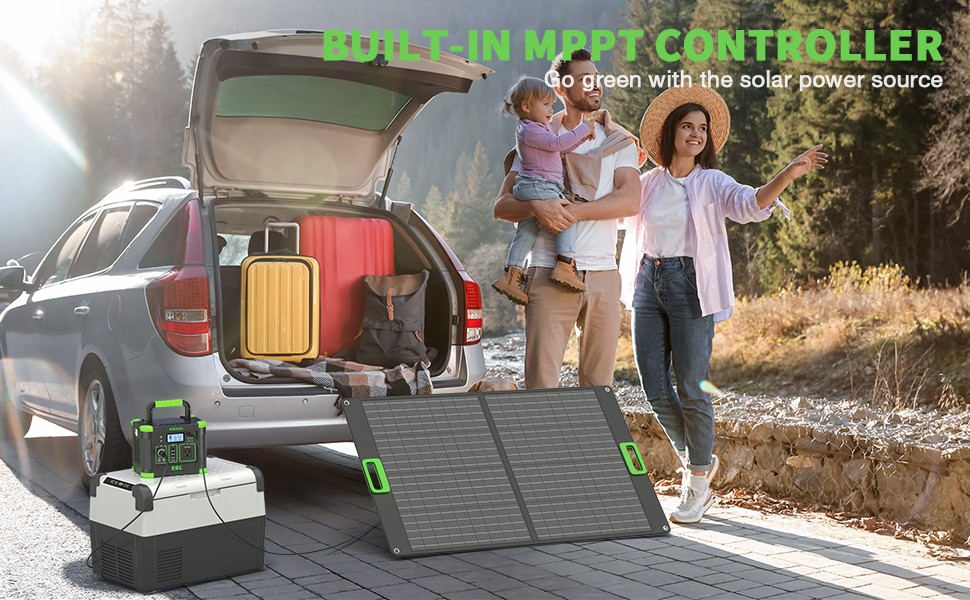 330W 288.6WH Portable Power Station Solar Generator RV Camping LiFePO4 Battery