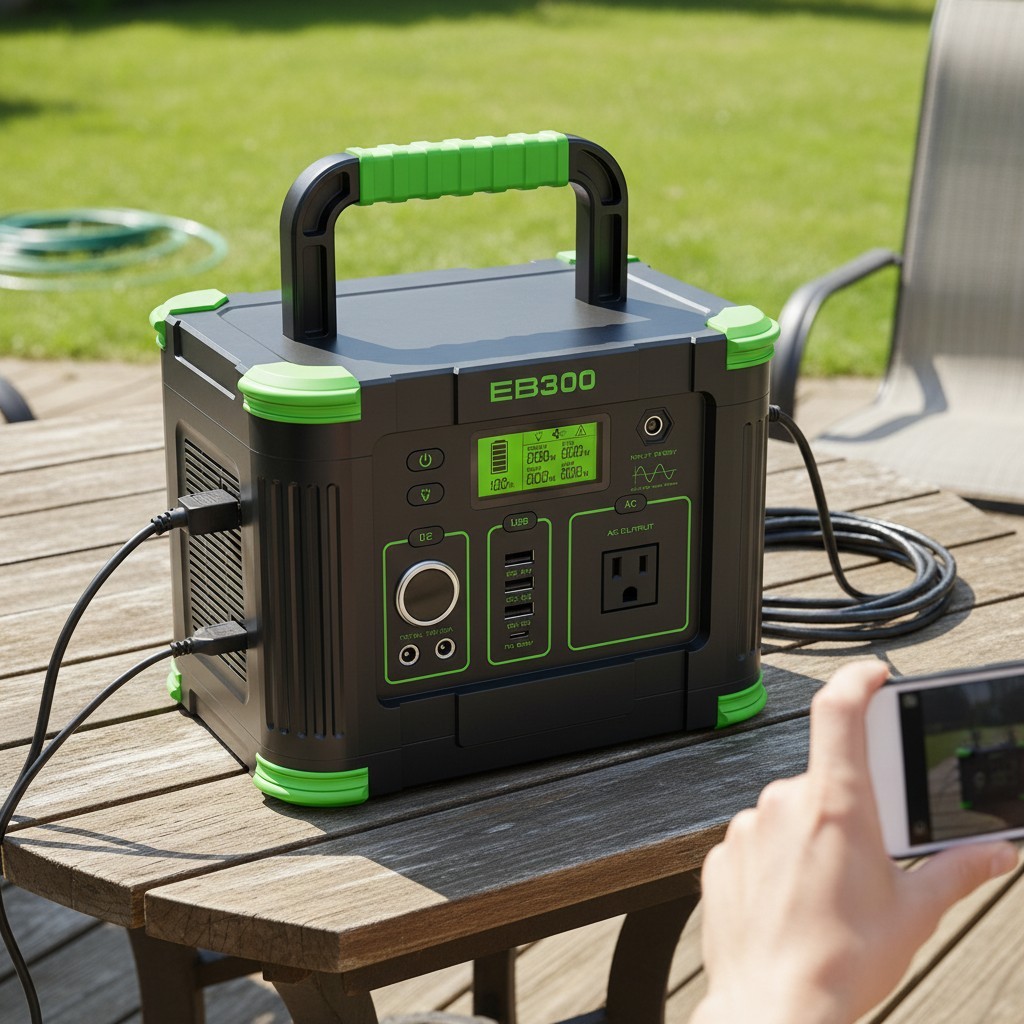Portable 288Wh Solar Power Station – 330W Output for Camping and Travel