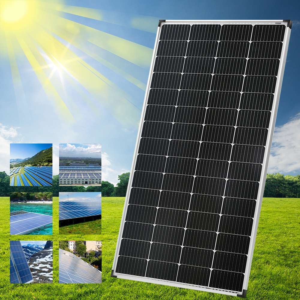 200W Watt Mono Solar Panel 12V RV Charge Power Camping Home Boat Marine Off-grid