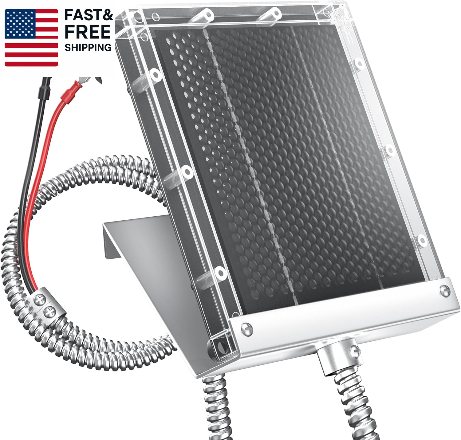 12V Solar Panel for Deer Feeder: 1.7W Waterproof Solar Battery Charger with Moun