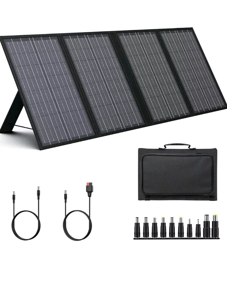 60W Solar Panel Portable Power Station, Foldable Solar Panel
