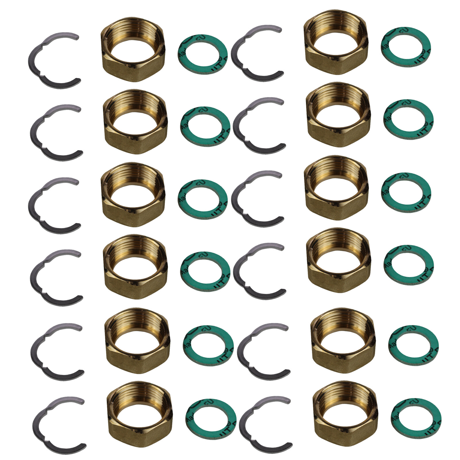 Verschraubung Fittingsatz Montage Set 3/4″ Edelstahl Wellrohr DN16 Solar