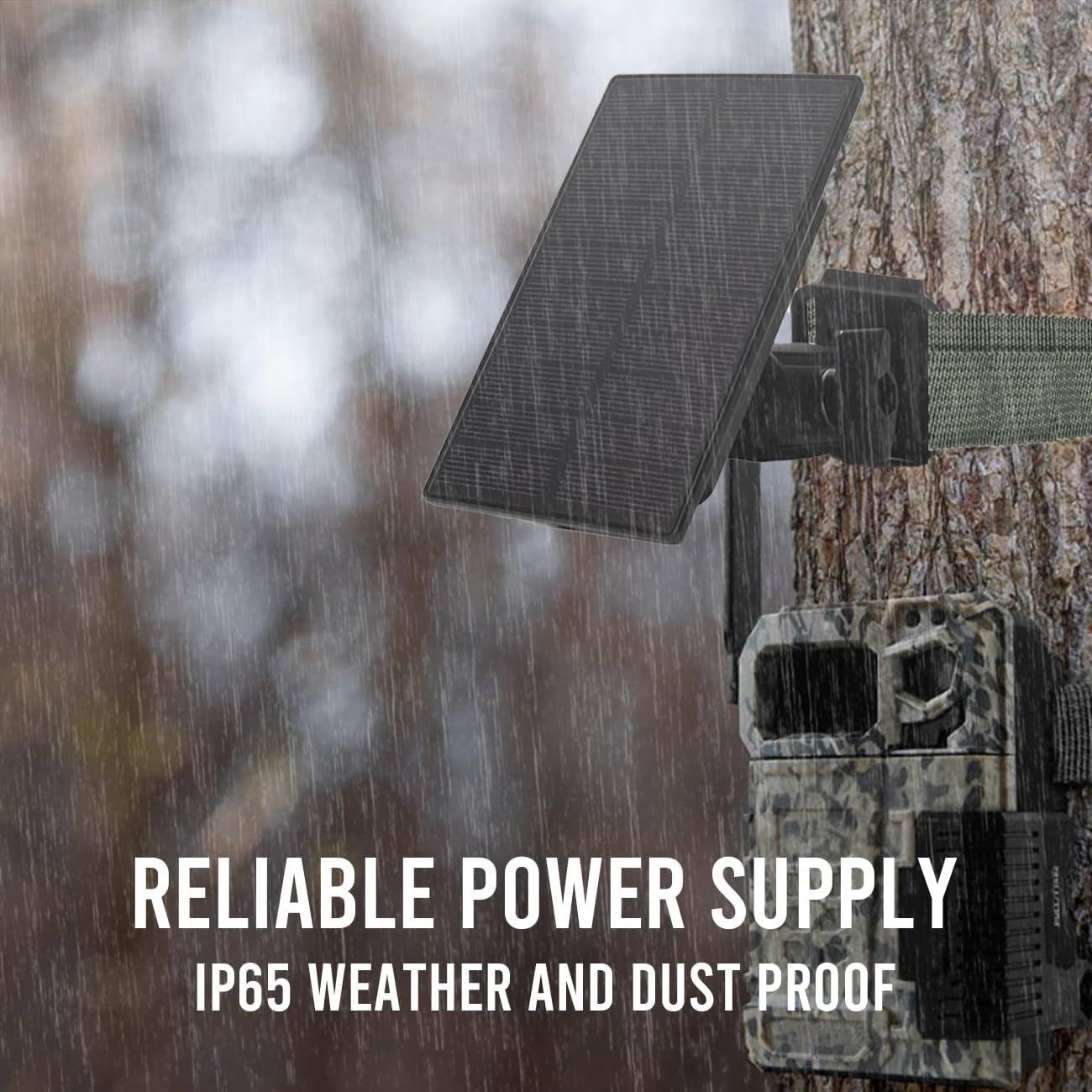 Trail Camera Solar Panel – Power Horse 6V/12V Solar Panel Kit with 5200mAh