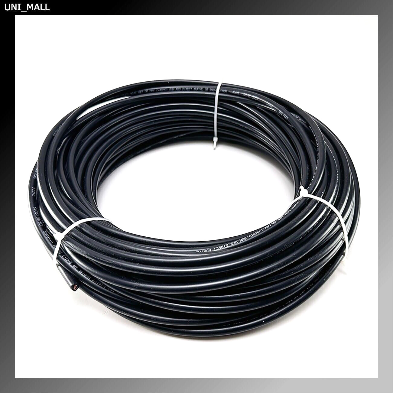100 Feet 10AWG Black Solar Panel Wire 2000V UL 4703 Pure Copper Made in USA