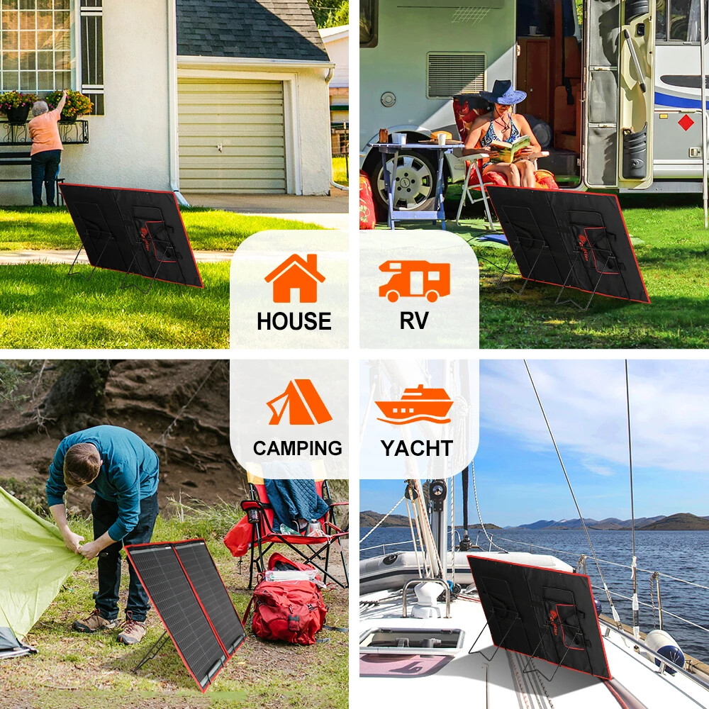 2 Pack Solar Panel Stand&Holder Mobile Rack Foldable Solar Panel Support Bracket