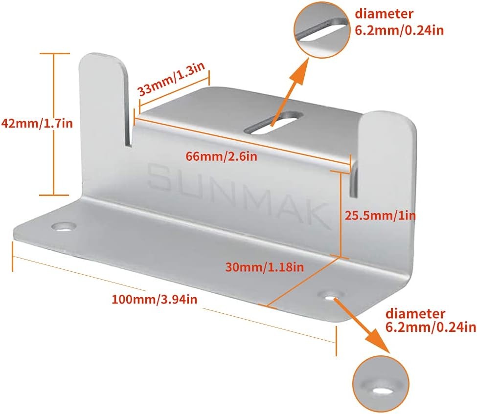 16 Pack Solar Panel Z Brackets Aluminum Mounting Kit RV Boat Roof Corrosion