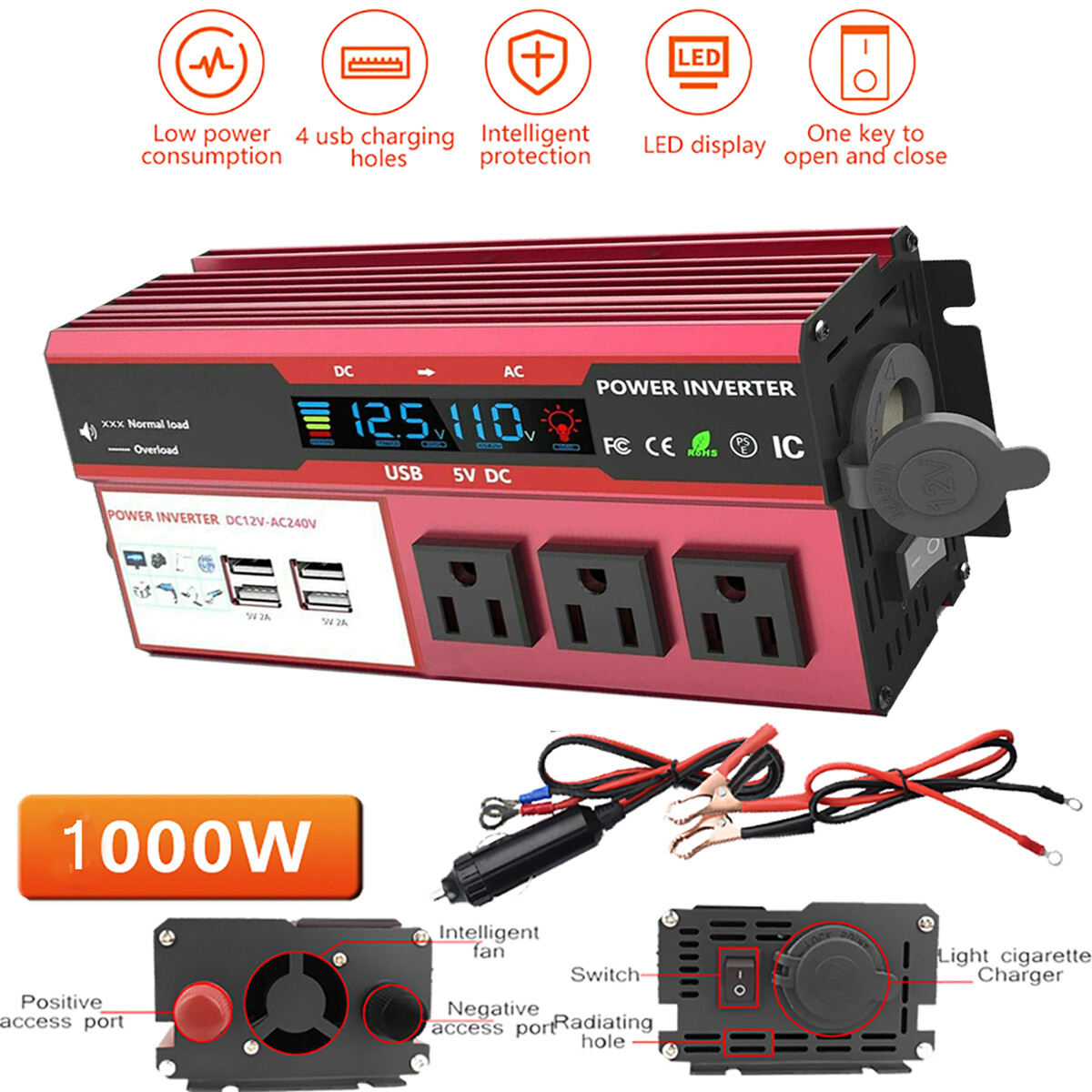 16000W Solar Power Generator Complete Solar Panel Kit 100A Home 110V Grid System